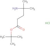 tert-Butyl 4-amino-4-methylpentanoate hydrochloride