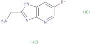 {6-Bromo-1H-imidazo[4,5-b]pyridin-2-yl}methanamine dihydrochloride