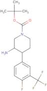 tert-Butyl 3-amino-4-[4-fluoro-3-(trifluoromethyl)phenyl]piperidine-1-carboxylate