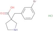 3-[(3-Bromophenyl)methyl]pyrrolidine-3-carboxylic acid hydrochloride