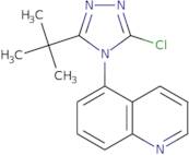 5-(3-tert-Butyl-5-chloro-4H-1,2,4-triazol-4-yl)quinoline