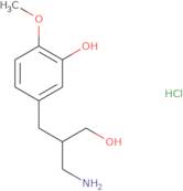 5-[2-(Aminomethyl)-3-hydroxypropyl]-2-methoxyphenol hydrochloride