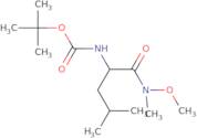 tert-Butyl N-[(1R)-1-[methoxy(methyl)carbamoyl]-3-methylbutyl]carbamate