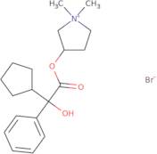 (R)-3-((S)-2-Cyclopentyl-2-hydroxy-2-phenylacetoxy)-1,1-dimethylpyrrolidin-1-ium bromide