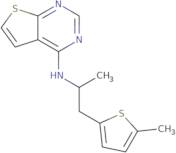 N-[1-(5-Methylthiophen-2-yl)propan-2-yl]thieno[2,3-d]pyrimidin-4-amine