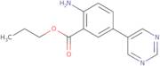Propyl 2-amino-5-(pyrimidin-5-yl)benzoate