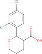 2-(2,4-Dichlorophenyl)oxane-3-carboxylic acid