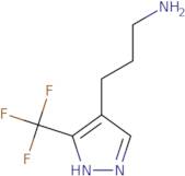 3-[3-(Trifluoromethyl)-1H-pyrazol-4-yl]propan-1-amine