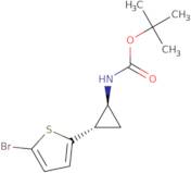 tert-Butyl N-[(1S,2S)-rel-2-(5-bromothiophen-2-yl)cyclopropyl]carbamate