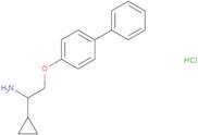 2-([1,1'-Biphenyl]-4-yloxy)-1-cyclopropylethanamine hydrochloride