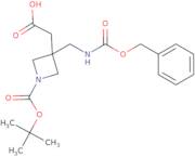 2-(3-((((Benzyloxy)carbonyl)amino)methyl)-1-(tert-butoxycarbonyl)azetidin-3-yl)acetic acid