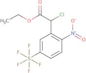 Ethyl 2-chloro-2-[2-nitro-5-(pentafluoro-λ6-sulfanyl)phenyl]acetate