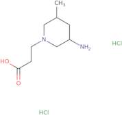 3-(3-Amino-5-methylpiperidin-1-yl)propanoic acid dihydrochloride