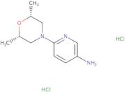 6-[(2R,6S)-2,6-Dimethylmorpholin-4-yl]pyridin-3-amine dihydrochloride