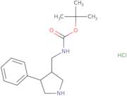 rac-tert-Butyl N-{[(3R,4S)-4-phenylpyrrolidin-3-yl]methyl}carbamate