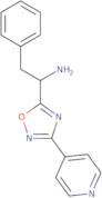 2-Phenyl-1-[3-(pyridin-4-yl)-1,2,4-oxadiazol-5-yl]ethan-1-amine