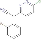 2-(6-Chloro-3-pyridazinyl)-2-(2-fluorophenyl)acetonitrile