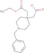 (1-benzyl-4-nitromethyl-piperidin-4-yl)-acetic acid ethyl ester