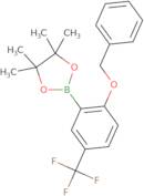 2-(2-(Benzyloxy)-5-(trifluoromethyl)phenyl)-4,4,5,5-tetramethyl-1,3,2-dioxaborolane