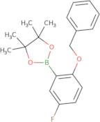 2-[2-(Benzyloxy)-5-fluorophenyl]-4,4,5,5-tetramethyl-1,3,2-dioxaborolane