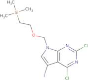 2,4-dichloro-5-iodo-7-{[2-(trimethylsilyl)ethoxy]methyl-7h-pyrrolo[2,3-d]pyrimidine