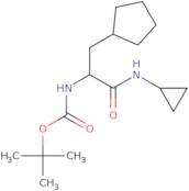 (S)-tert-butyl (3-cyclopentyl-1-(cyclopropylamino)-1-oxopropan-2-yl)carbamate