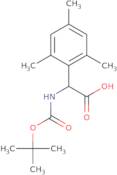 2-{[(tert-Butoxy)carbonyl]amino}-2-(2,4,6-trimethylphenyl)acetic acid