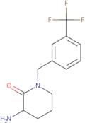 3-Amino-1-{[3-(trifluoromethyl)phenyl]methyl}piperidin-2-one