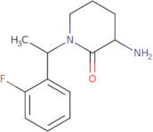 3-Amino-1-[1-(2-fluorophenyl)ethyl]piperidin-2-one