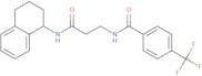 N-[(1R)-1,2,3,4-Tetrahydronaphthalen-1-yl]-3-{[4-(trifluoromethyl)phenyl]formamido}propanamide