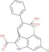 3-(2-Carboxy-2-phenylethenyl)-4,6-dichloro-1H-indole-2-carboxylic acid