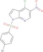 1-((4-Bromophenyl)sulfonyl)-4-chloro-5-nitro-1H-pyrrolo[2,3-b]pyridine