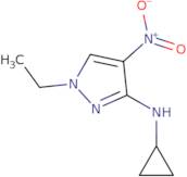 Cyclopropyl-(1-ethyl-4-nitro-1H-pyrazol-3-yl)-amine