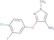 3-(4-Chloro-3-fluorophenoxy)-1-methyl-1H-pyrazol-4-amine