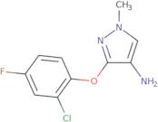 3-(2-Chloro-4-fluorophenoxy)-1-methyl-1H-pyrazol-4-amine