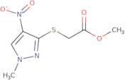 (1-Methyl-4-nitro-1H-pyrazol-3-ylsulfanyl)-acetic acid methyl ester