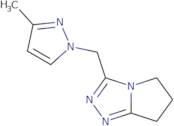 3-Methyl-1-({5H,6H,7H-pyrrolo[2,1-c][1,2,4]triazol-3-yl}methyl)-1H-pyrazole