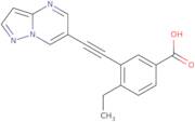 4-Ethyl-3-(2-{pyrazolo[1,5-a]pyrimidin-6-yl}ethynyl)benzoic acid