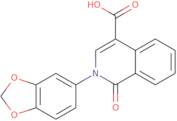 2-(1,3-Dioxaindan-5-yl)-1-oxo-1,2-dihydroisoquinoline-4-carboxylic acid