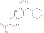 3-Methyl-4-[[2-(1-piperazinyl)phenyl]thio]benzoic acid