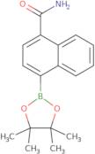 4-(4,4,5,5-Tetramethyl-[1,3,2]dioxaborolan-2-yl)-naphthalene-1-carboxylic acid amide