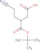 2-{[(tert-Butoxy)carbonyl](2-cyanoethyl)amino}acetic acid