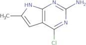 2-Amino-4-chloro-6-methyl-7H-pyrrolo[2,3-d]pyrimidine