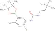 1-(3,3-Dimethylbutyl)-3-(2-fluoro-4-methyl-5-(4,4,5,5-tetramethyl-1,3,2-dioxaborolan-2-yl)phenyl)u…