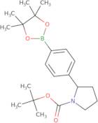 tert-Butyl 2-(4-(4,4,5,5-tetramethyl-1,3,2-dioxaborolan-2-yl)phenyl)pyrrolidine-1-carboxylate