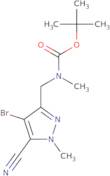 tert-Butyl N-[(4-bromo-5-cyano-1-methyl-1H-pyrazol-3-yl)methyl]-N-methylcarbamate