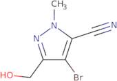 4-Bromo-3-(hydroxymethyl)-1-methyl-1H-pyrazole-5-carbonitrile