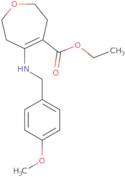 ethyl 5-{[(4-methoxyphenyl)methyl]amino}-2,3,6,7-tetrahydrooxepine-4-carboxylate