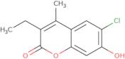 6-Chloro-3-ethyl-7-hydroxy-4-methyl-2H-chromen-2-one