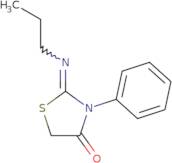 (Z)-3-phenyl-2-(propylimino)thiazolidin-4-one